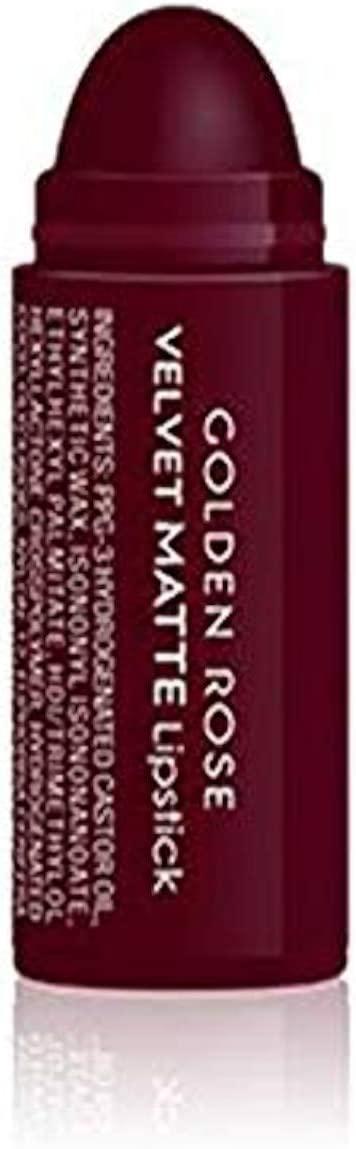 Golden Rose Velvet Matte Mat Krem Lipstick Ruj Koyu Bordo