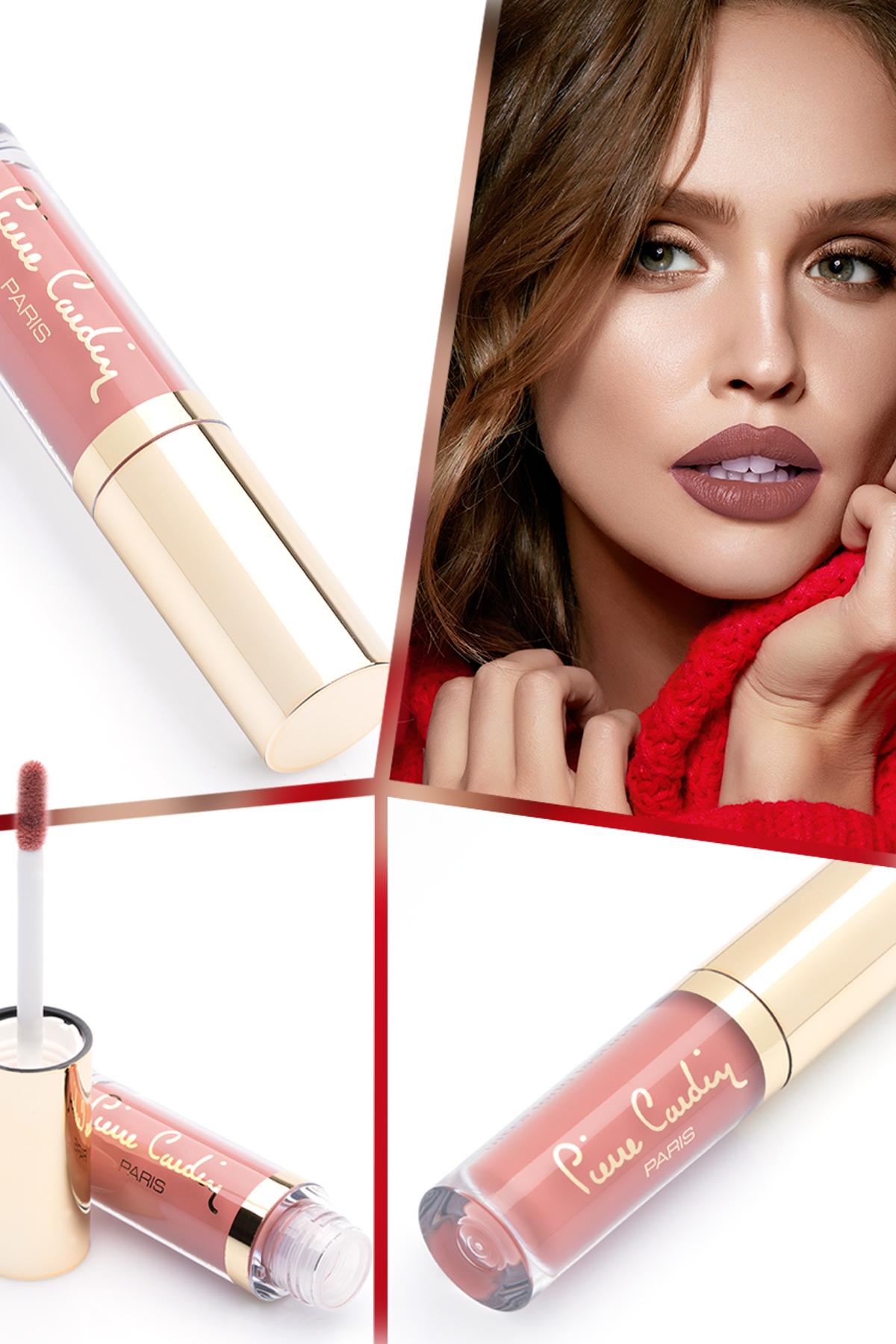 Pierre Cardin Nude Coral Mat Likit Fırçalı Ruj