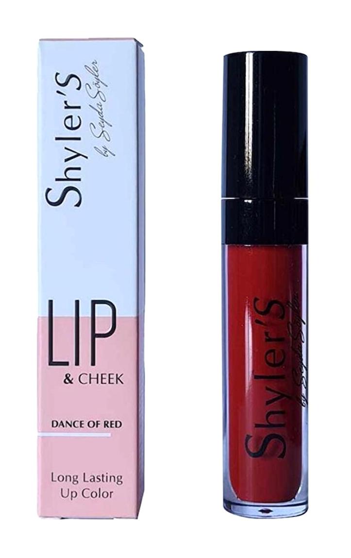 Shyler'S Dance Of Red Parlak Likit Fırçalı Ruj