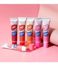 Mst Cosmetic Lovely Peach-Rose Pink-Sweet Orange-Sexy Red-Watermelon Red Parlak Likit Tüp Ruj