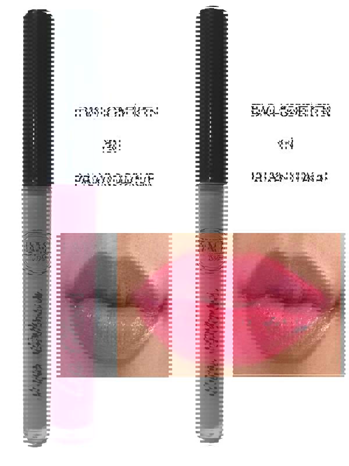 Edwol Make Up Pembe Parlak Likit Lipstick Ruj