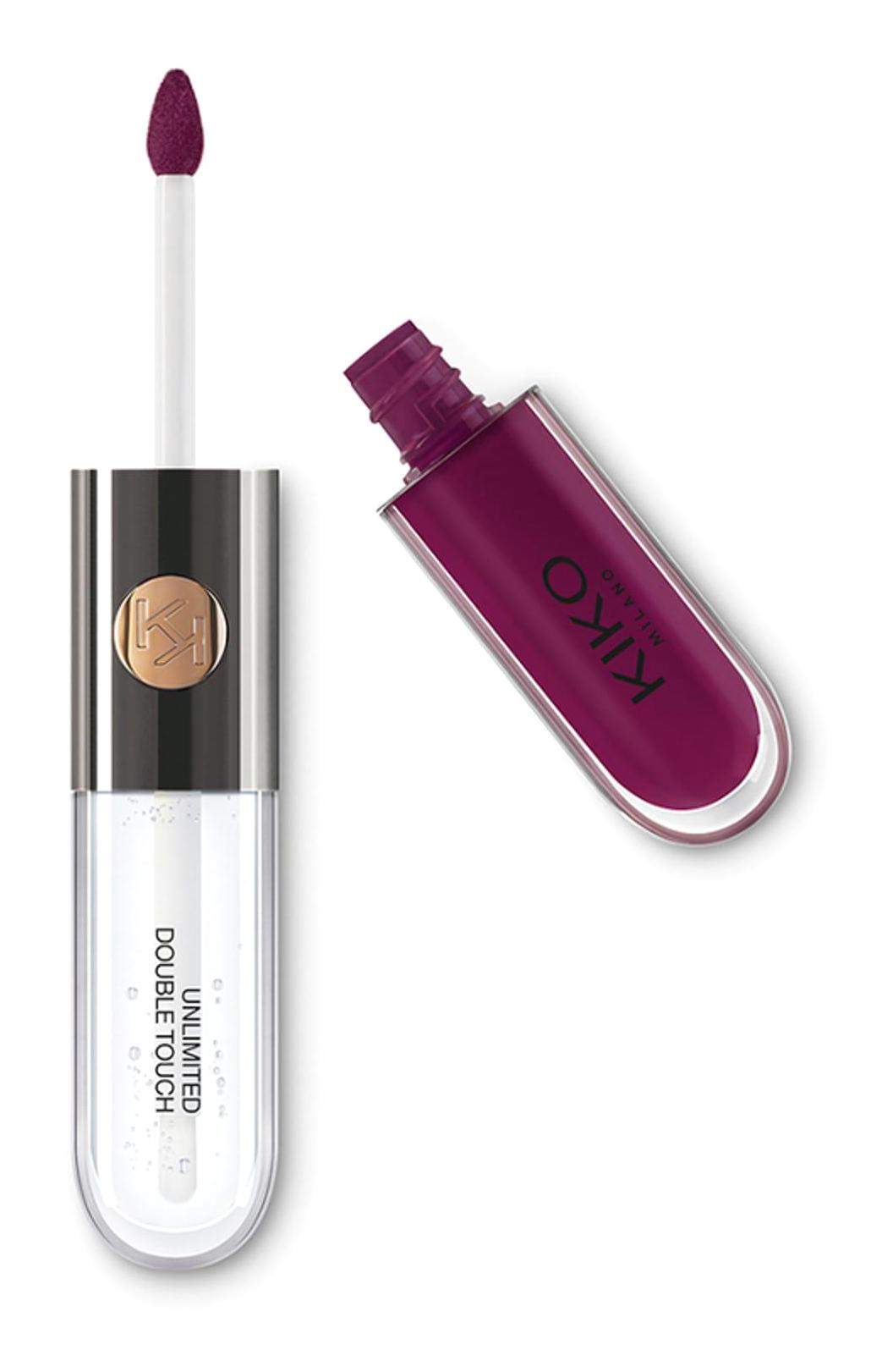 Kiko Milano 123 Satin Grape Kalıcı Işıltılı - Parlak Likit Fırçalı Ruj