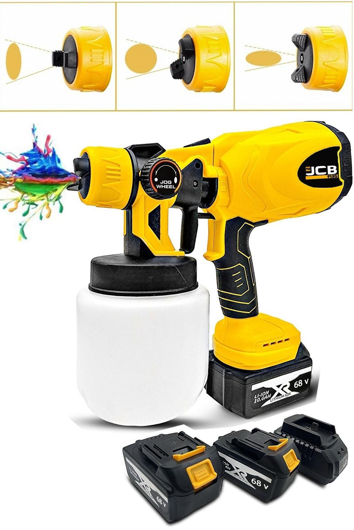 Projcb Plus 1000 ml Kapasiteli Alttan Depolu Akülü Elektrikli Boya Tabancası