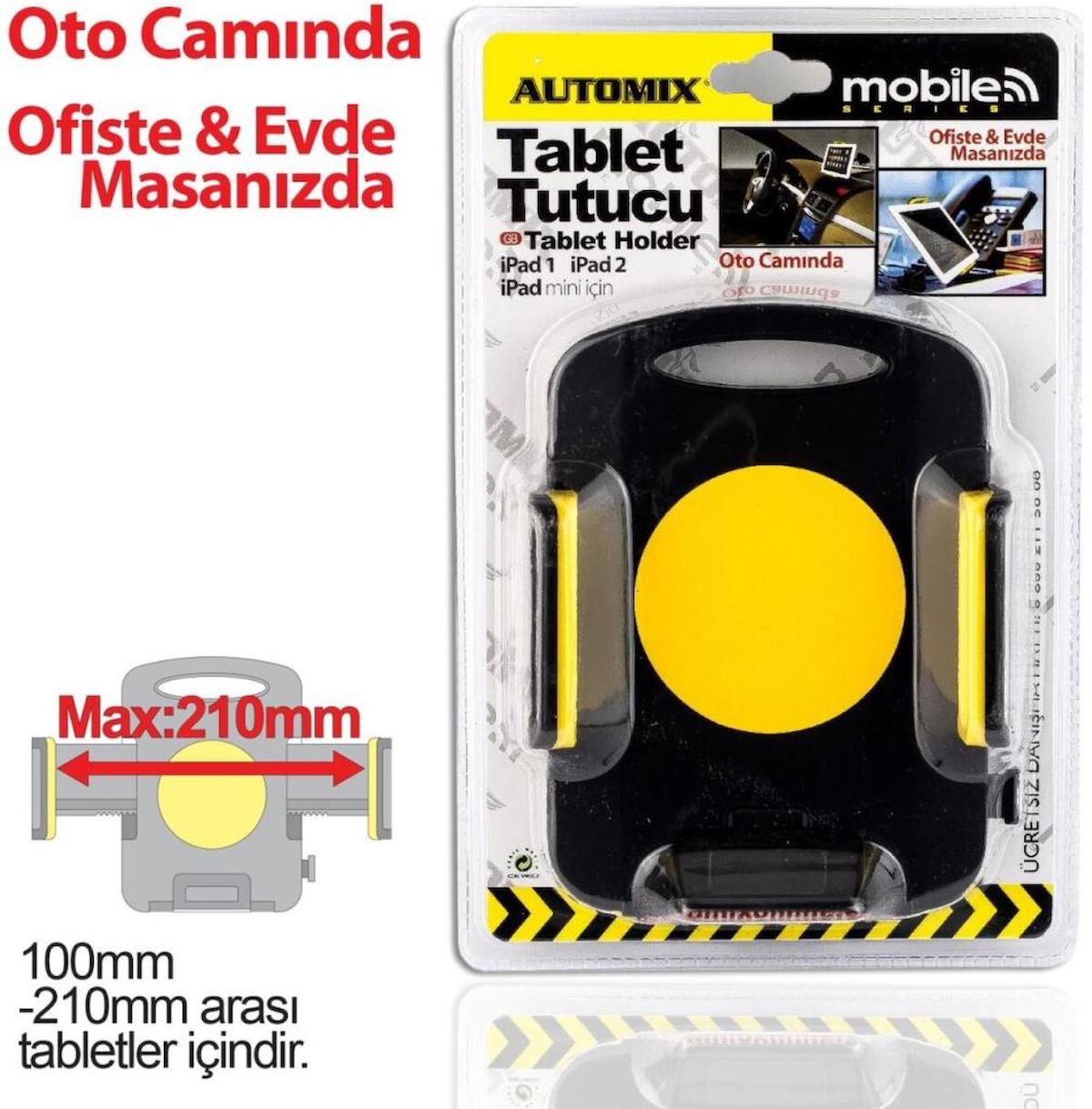 Automix Ayarlanabilir Masa-Otomobil Tablet Standı Sarı