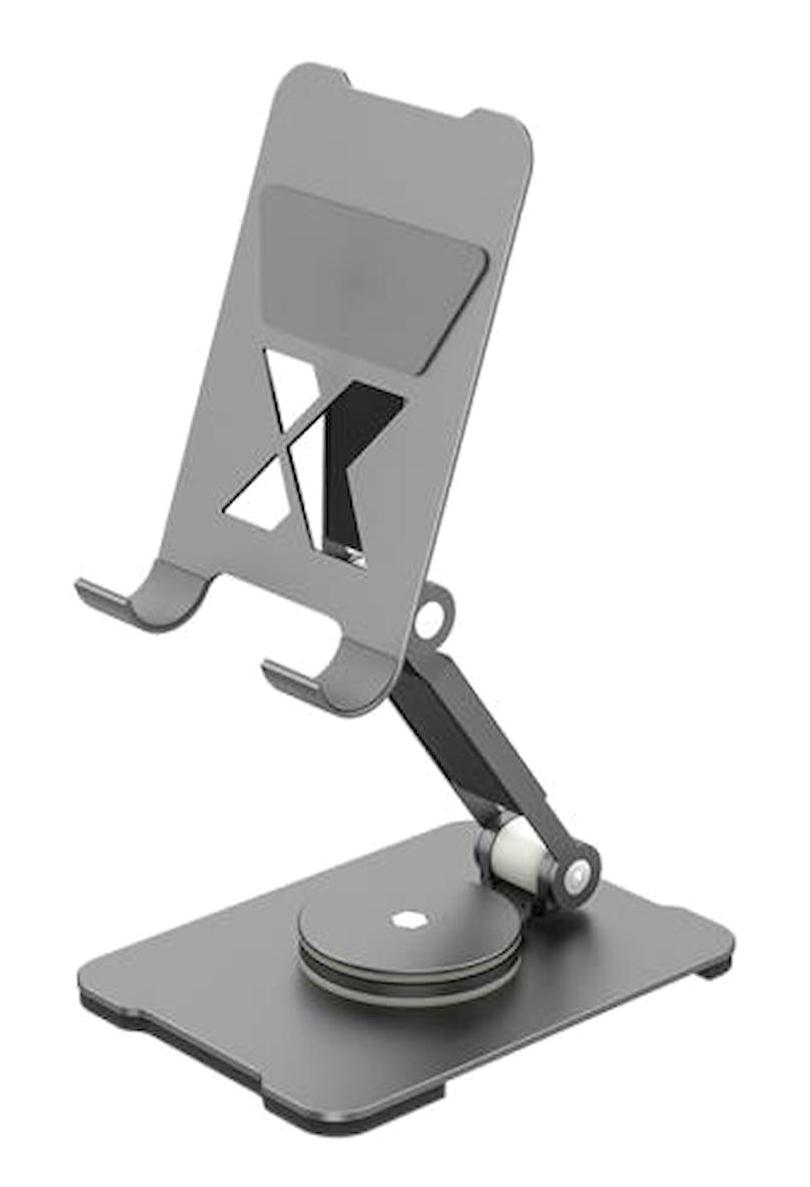 Coofbe Ayarlanabilir 360 Derece Dönebilen Masa Tablet Standı Füme