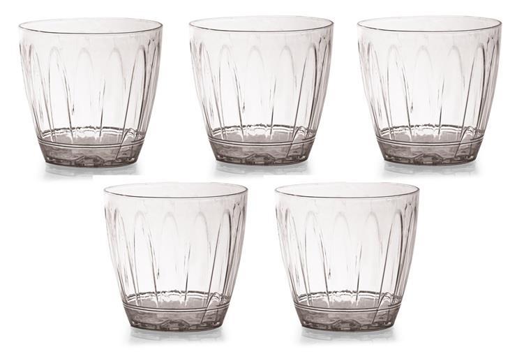 Çelikpence Plastik Yuvarlak Orkide Saksı Şeffaf 5'li