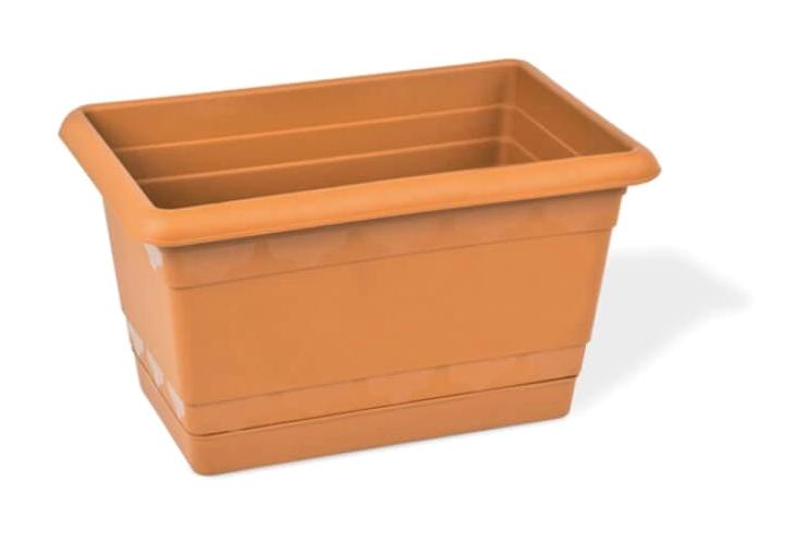 Piev Balkon 6 lt Plastik Dikdörtgen Saksı Toprak