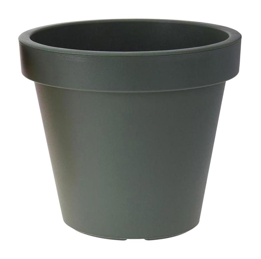 Via Gardenia Namook Plastik Yuvarlak Saksı Yeşil