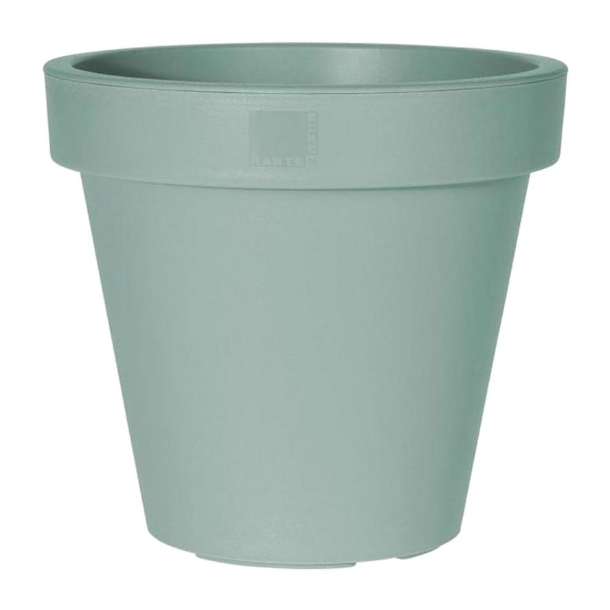 Via Gardenia Namook 40 cm Plastik Yuvarlak Saksı Yeşil