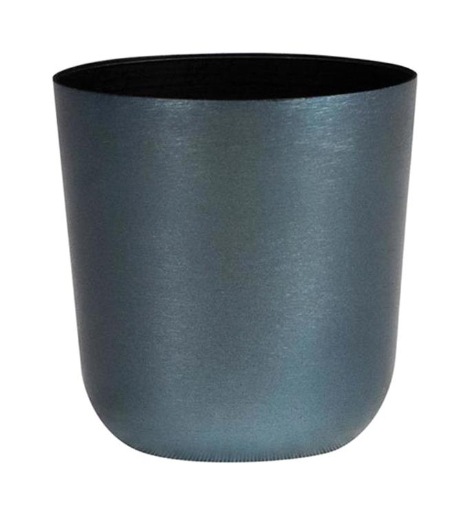 Via Gardenia Mayk Metal Yuvarlak Saksı Mavi