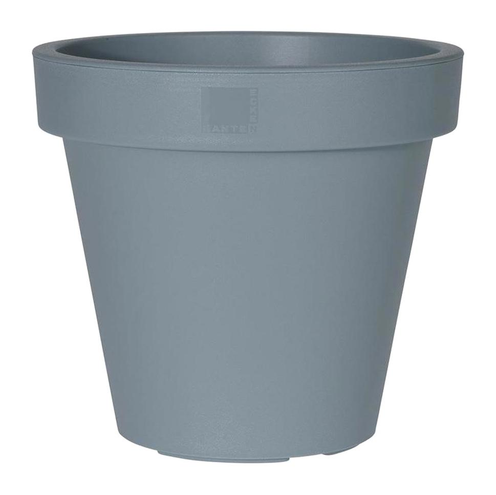 Via Gardenia Plastik Yuvarlak Saksı Gri