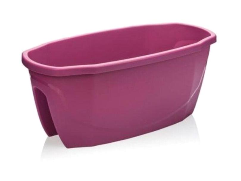 Elif Aksesuar Plastik Dikdörtgen Saksı Pembe