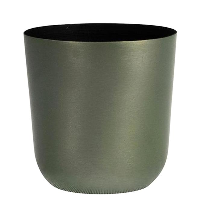 Via Gardenia Metal Yuvarlak Kaktüs Saksı Haki