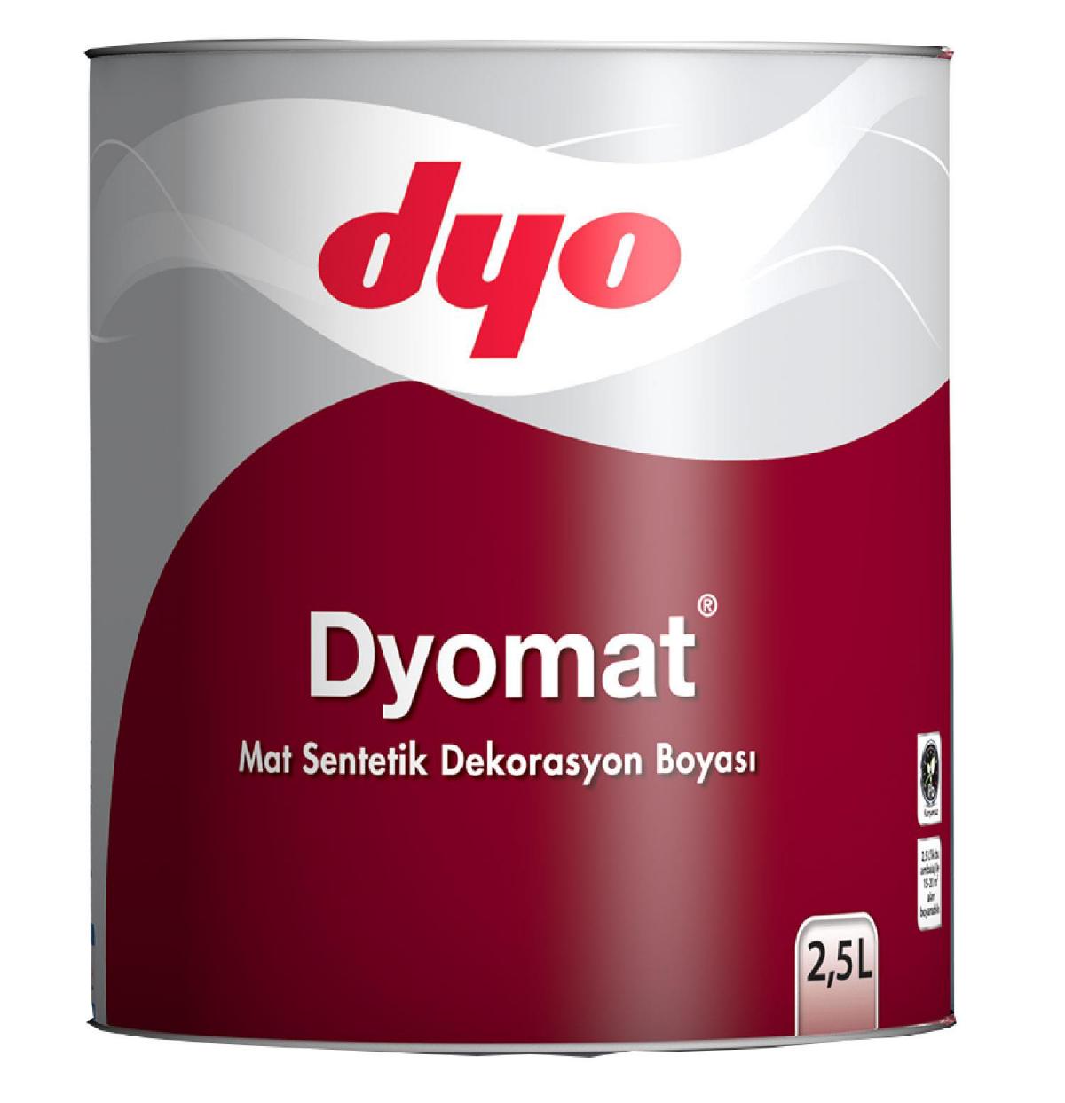 Dyo Dyomat Mat İç Cephe Boyası 2.5 lt Beyaz