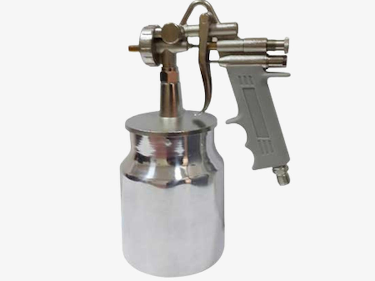 Akdeniz 1000 ml Kapasiteli 1.8 mm Alttan Depolu Aküsüz Havalı Boya Tabancası