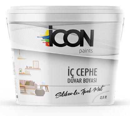Icon Paints Silikonlu Mat İç Cephe Boyası 2.5 lt Beyaz