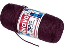 Bravo Boho Polyester Makrome İplik 100 gr 150 Metre 3 mm (Renk Kodu:160) Mor