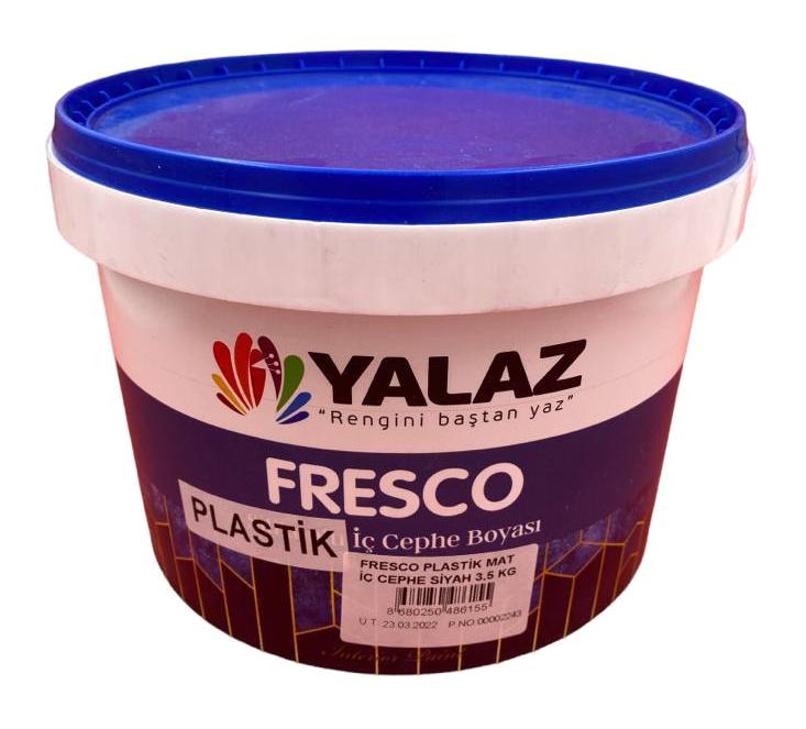 Yalaz Fresco Silikonlu Mat İç Cephe Boyası 3.5 kg Siyah