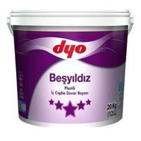 Dyo Beşyıldız Plastik Mat İç Cephe Boyası 20 kg Buz Gümüşü