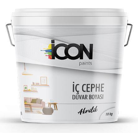 Icon Paints Akrilik Akrilik Mat İç Cephe Boyası 10 kg Beyaz