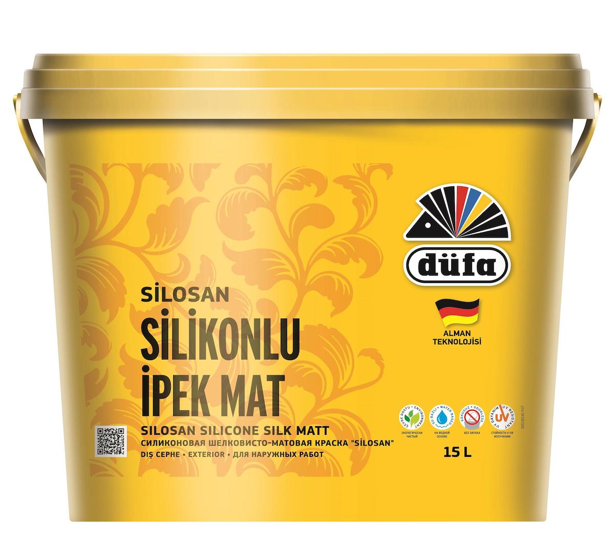 Düfa Silosan Silosil Silikonlu Dış Cephe Boyası 15 lt Beyaz