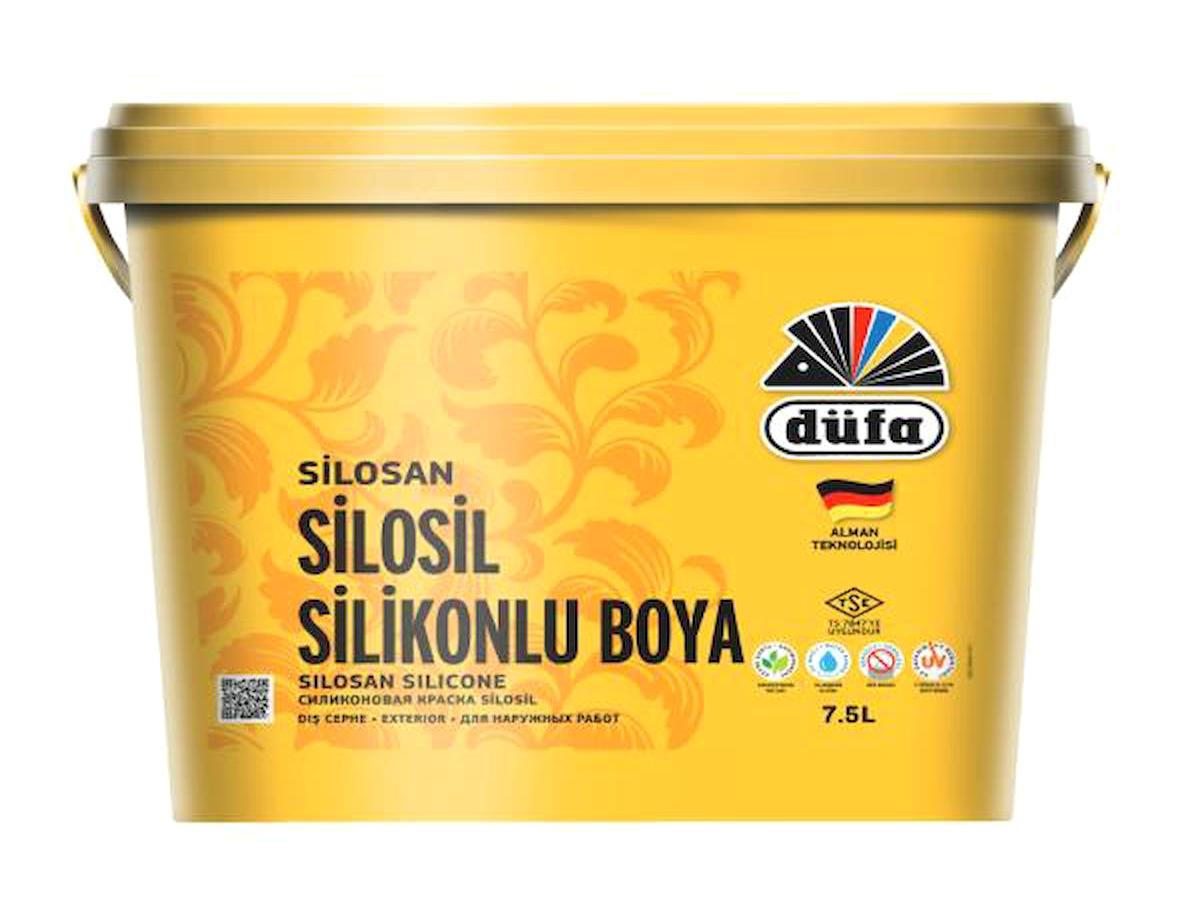 Düfa Silosan Silosil Silikonlu Yarı Parlak Dış Cephe Boyası 7.5 lt Soft Yeşil