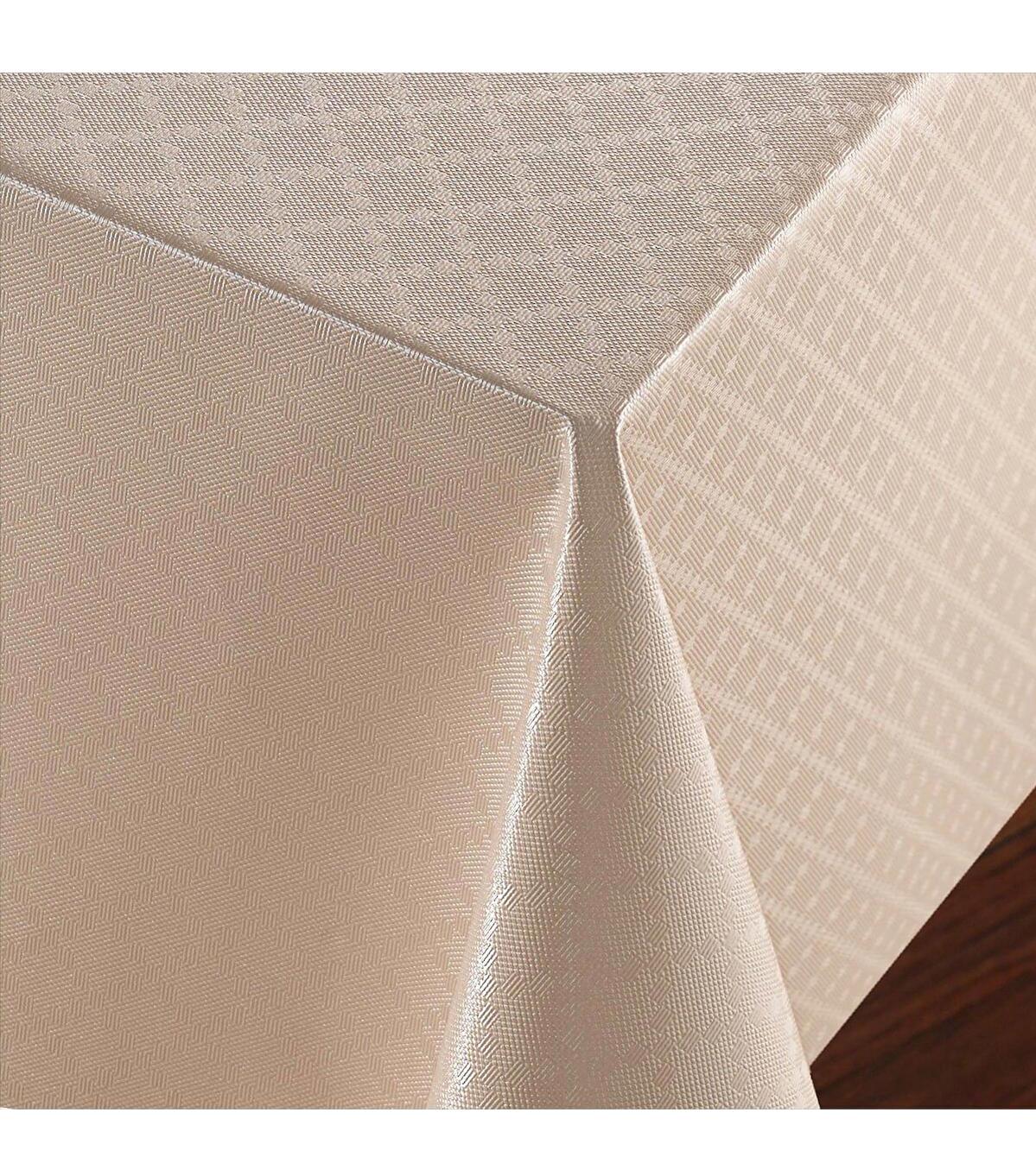 Fantastik PVC 100 x 140 cm Dikdörtgen Masa Örtüsü Bej