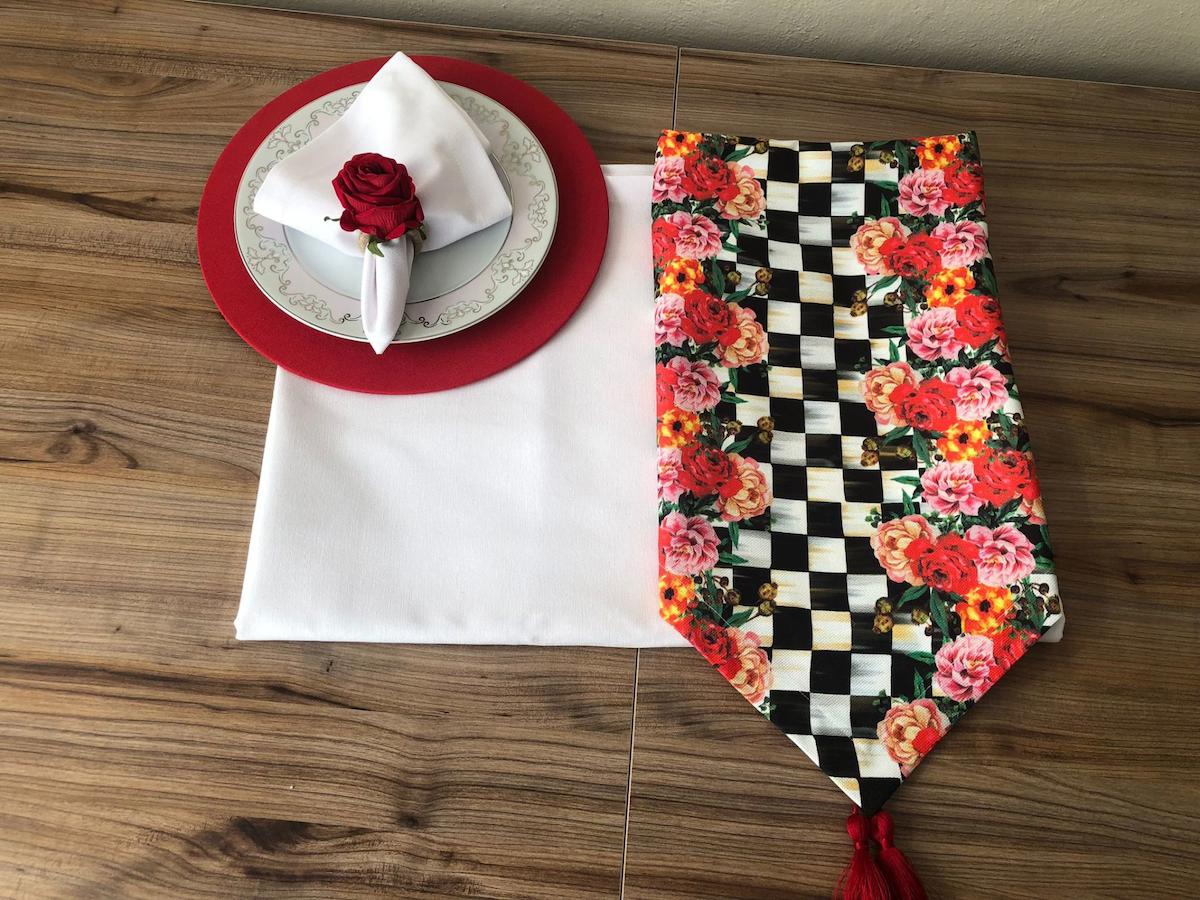 Trendyuvam Ev Tekstili Duck 160 x 220 cm Dikdörtgen Masa Örtüsü Beyaz