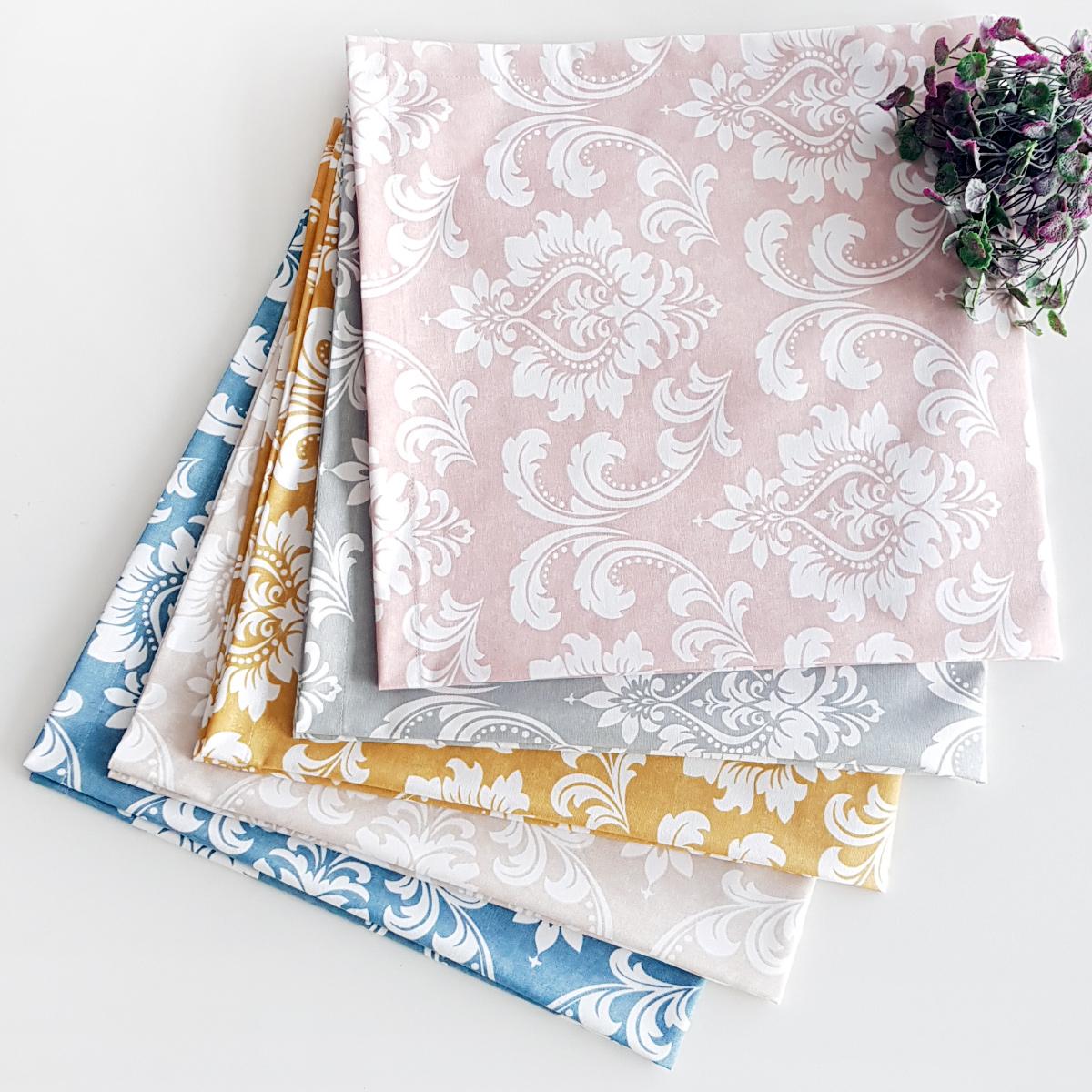 Bimotif Duck 100 x 100 cm Kare Masa Örtüsü Pudra