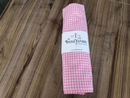 Trendyuvam Ev Tekstili Pamuk-Polyester 160 x 220 cm Dertsiz Kare Masa Örtüsü Pembe
