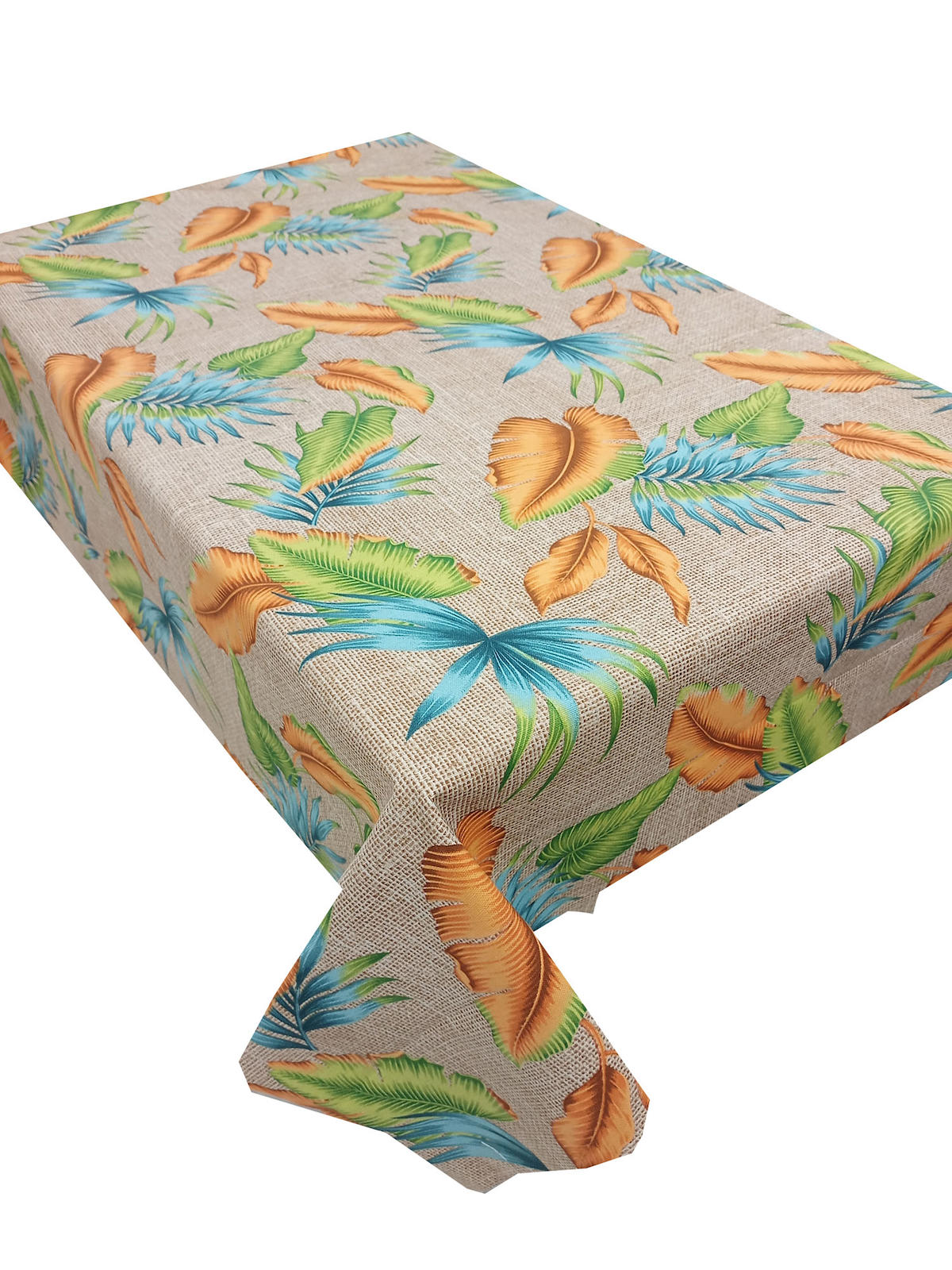 Ateşler Manifatura Pamuk-Polyester 140 x 230 cm Dertsiz Dikdörtgen Masa Örtüsü Çok Renkli