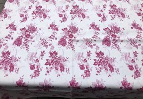 Varta 200 x 140 cm Dikdörtgen Masa Örtüsü Bej-Mürdüm