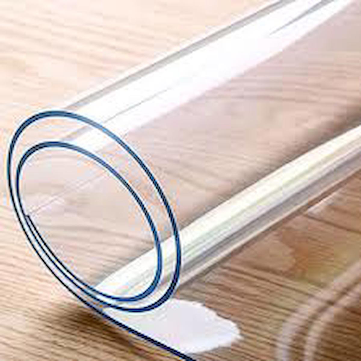 Polset PVC 90 x 150 cm Dikdörtgen Şeffaf Masa Örtüsü