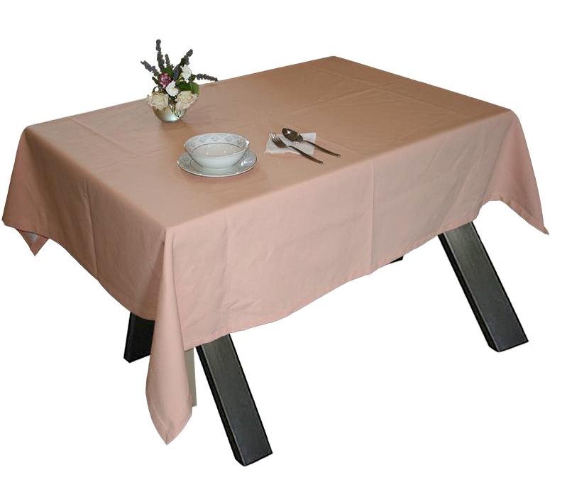 Ödel Home Pamuk 140 x 175 cm Dikdörtgen Masa Örtüsü Somon