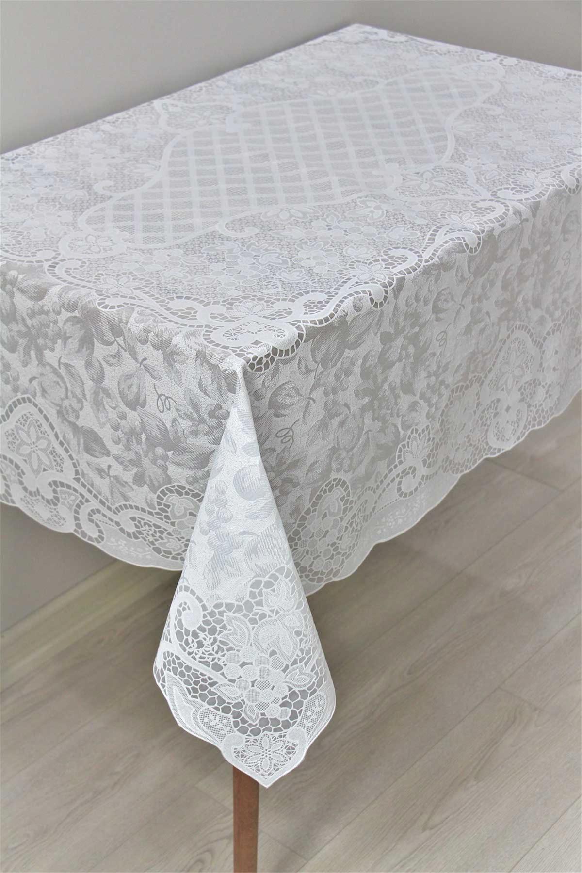 Dede Ev Tekstil PVC 120 x 150 cm Dikdörtgen Masa Örtüsü Alaçatı