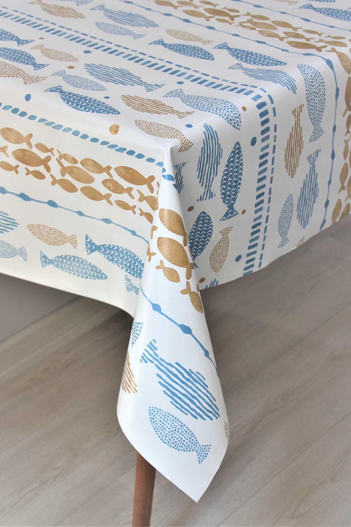 Dede Ev Tekstil PVC 140 x 220 cm Dikdörtgen Masa Örtüsü Çok Renkli