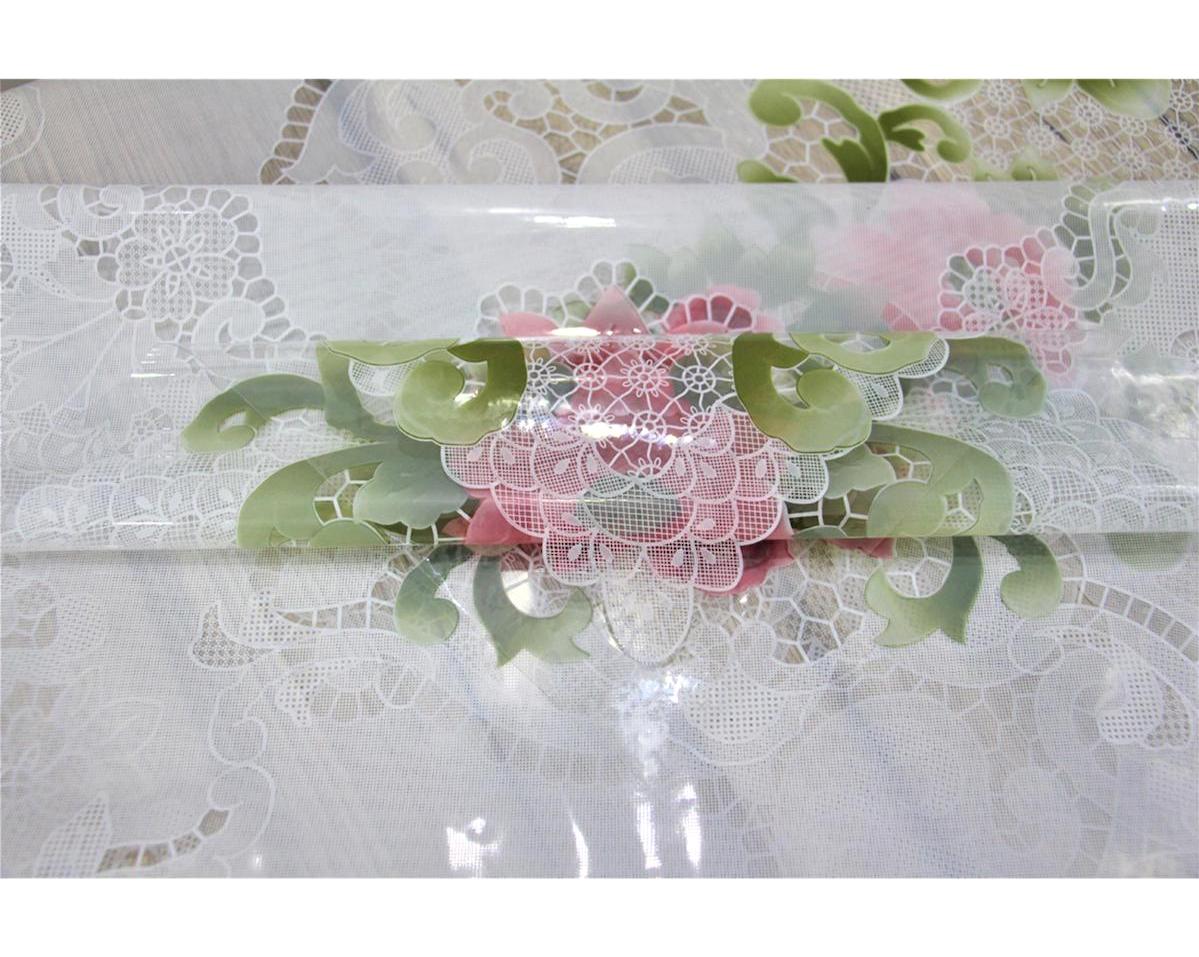 Dede Ev Tekstil Muşamba 120 x 155 cm Dikdörtgen Şeffaf Masa Örtüsü