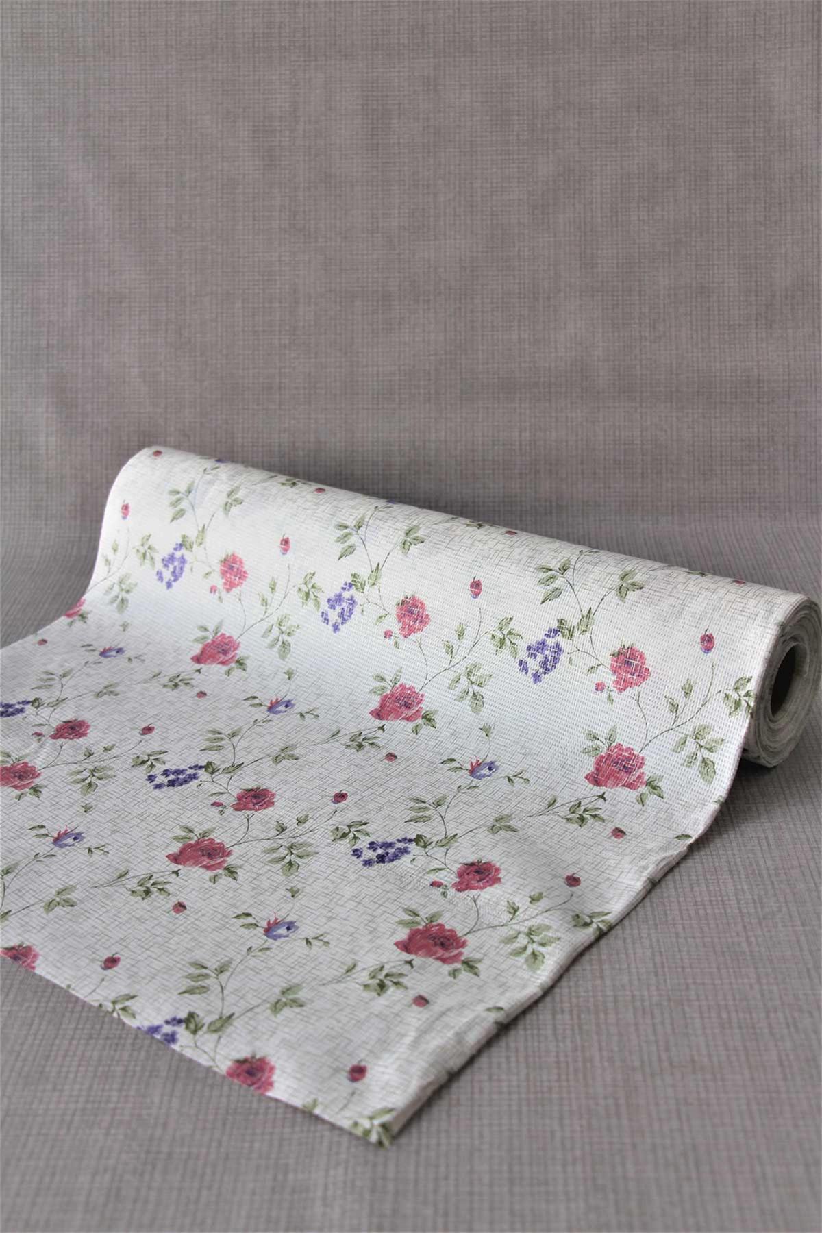 Dede Ev Tekstil Plastik 50 x 500 cm Dertsiz Dikdörtgen Masa Örtüsü Pembe