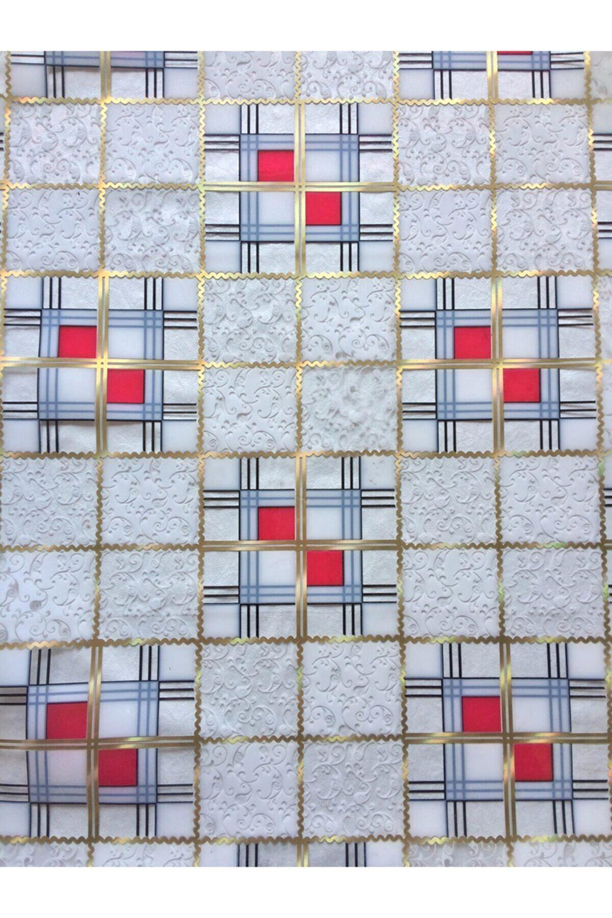 Polset PVC 40 x 120 cm Dikdörtgen Masa Örtüsü Gri