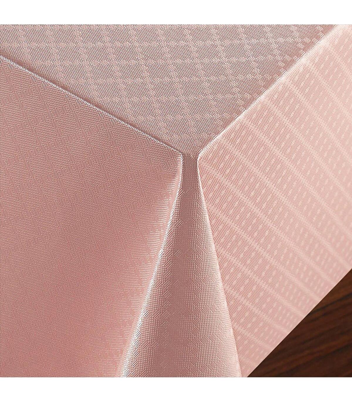 Fantastik PVC 140 x 140 cm Kare Masa Örtüsü Pembe