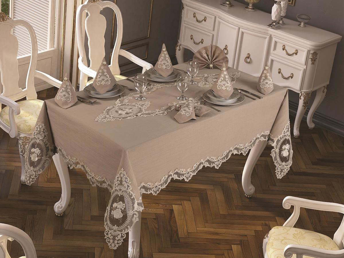 Çeyiz Diyarı İpek 160 x 220 cm Dertsiz Dikdörtgen Masa Örtüsü