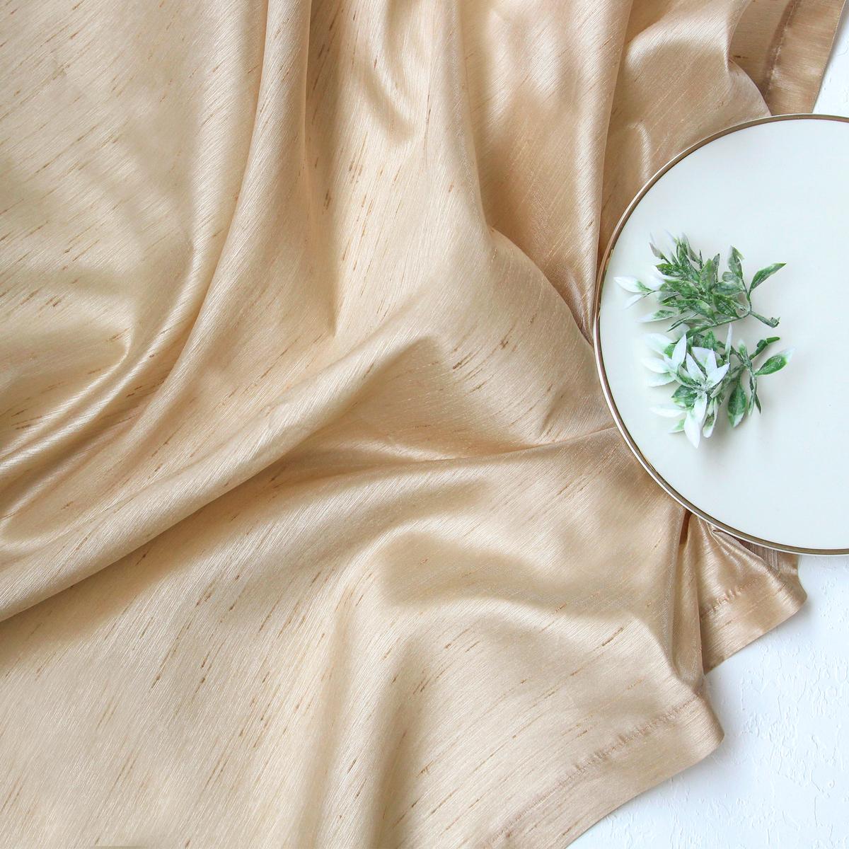 Bimotif Polyester 100 x 100 cm Dertsiz Kare Masa Örtüsü Kahverengi