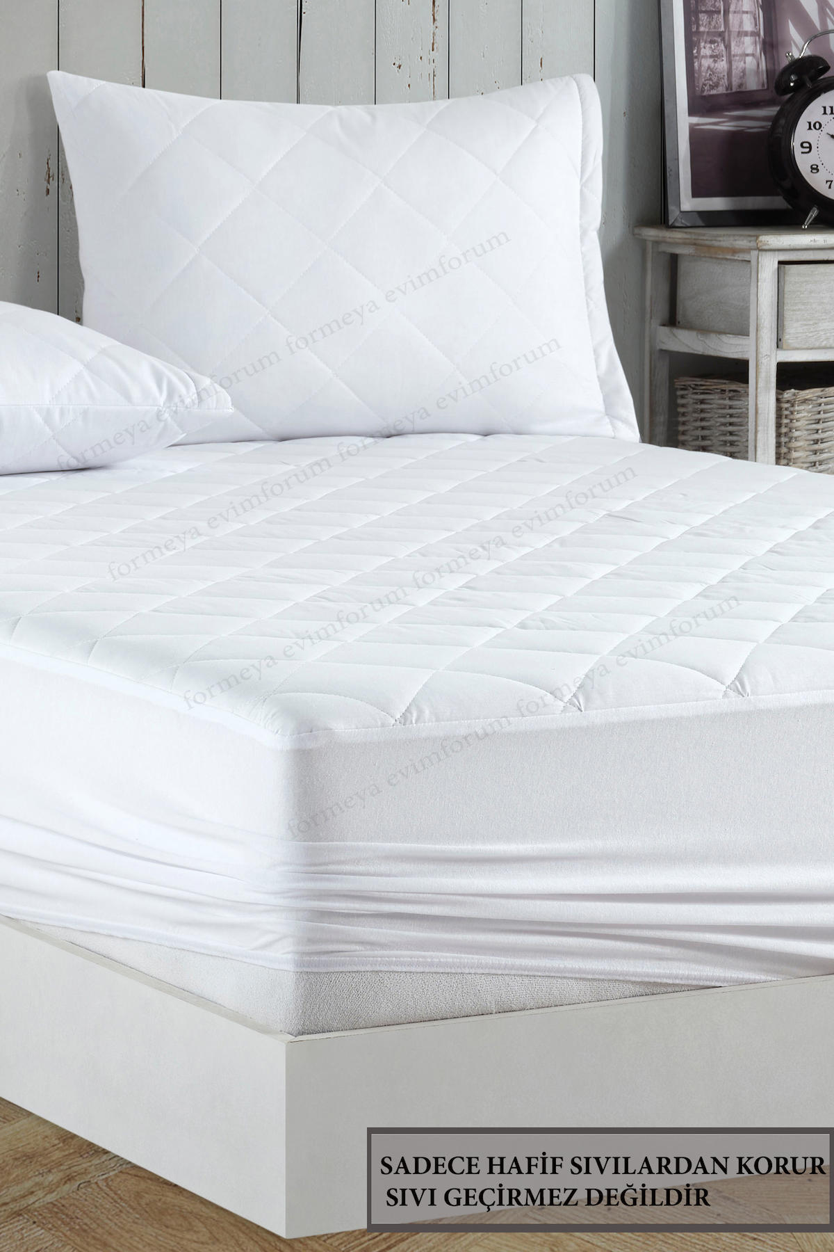 Formeya Microfiber Kapitone Lastikli 150 x 200 cm Alez