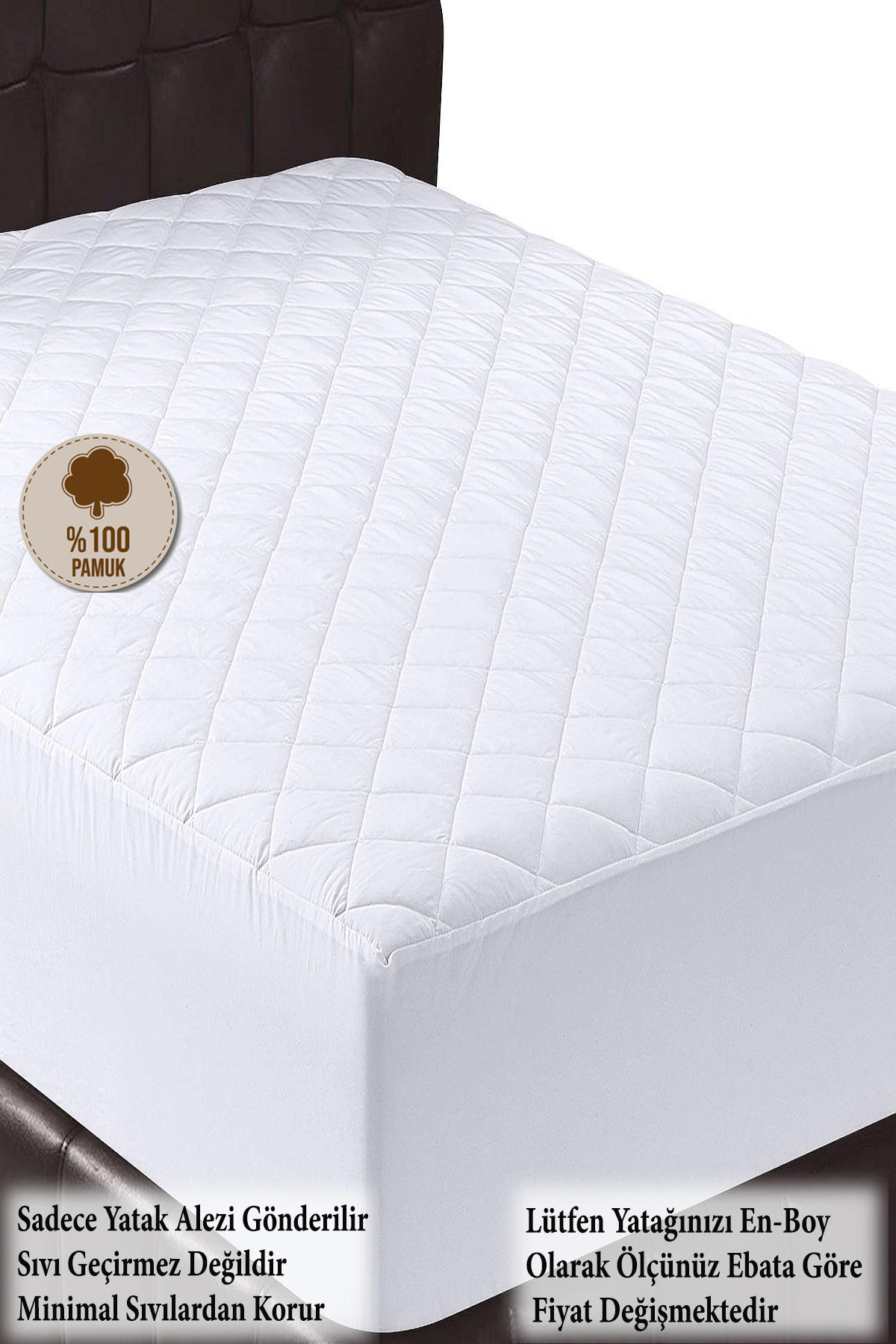Formeya Kapitone Fitted Pamuk Lastikli 120 x 200 cm Alez