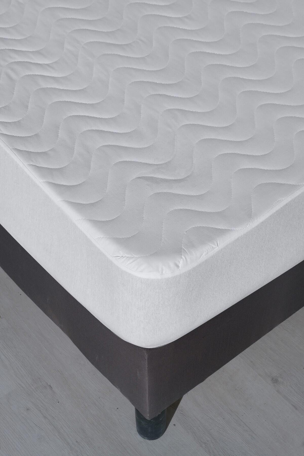 Mira Home Pamuk-Polyester Lastikli 90 x 190 cm Tek Kişilik Alez