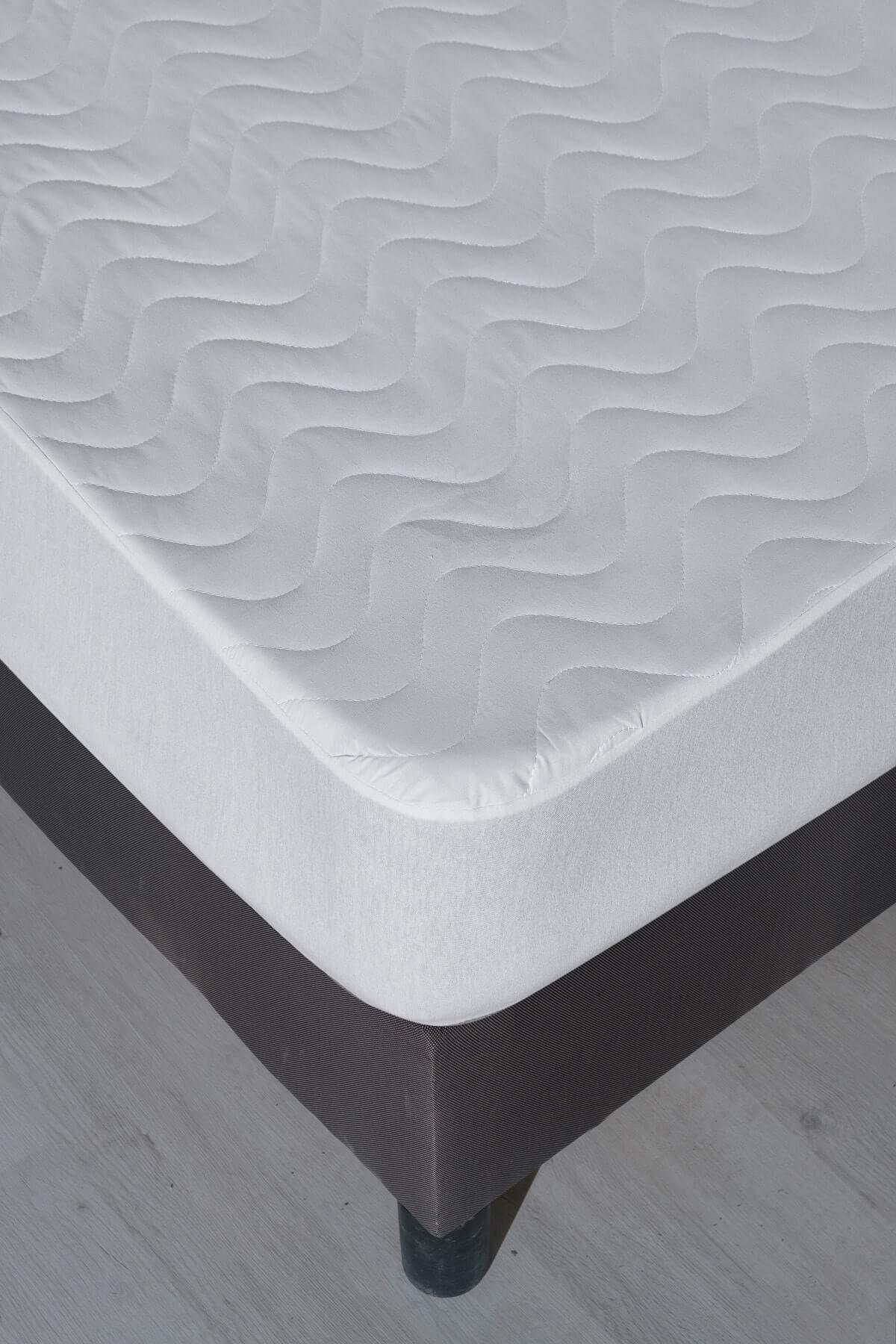Mira Home Pamuk-Polyester Lastikli 140 x 200 cm Çift Kişilik Alez
