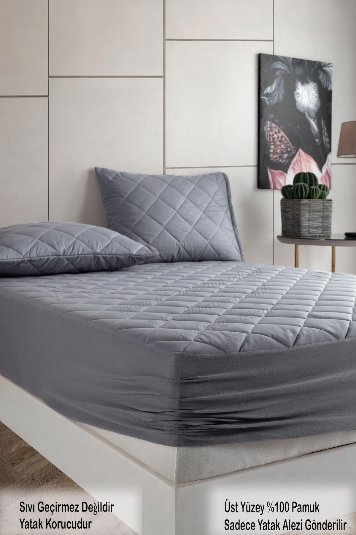 Formeya Yastık Koruyucu Pamuk Lastikli 200 x 200 cm Alez