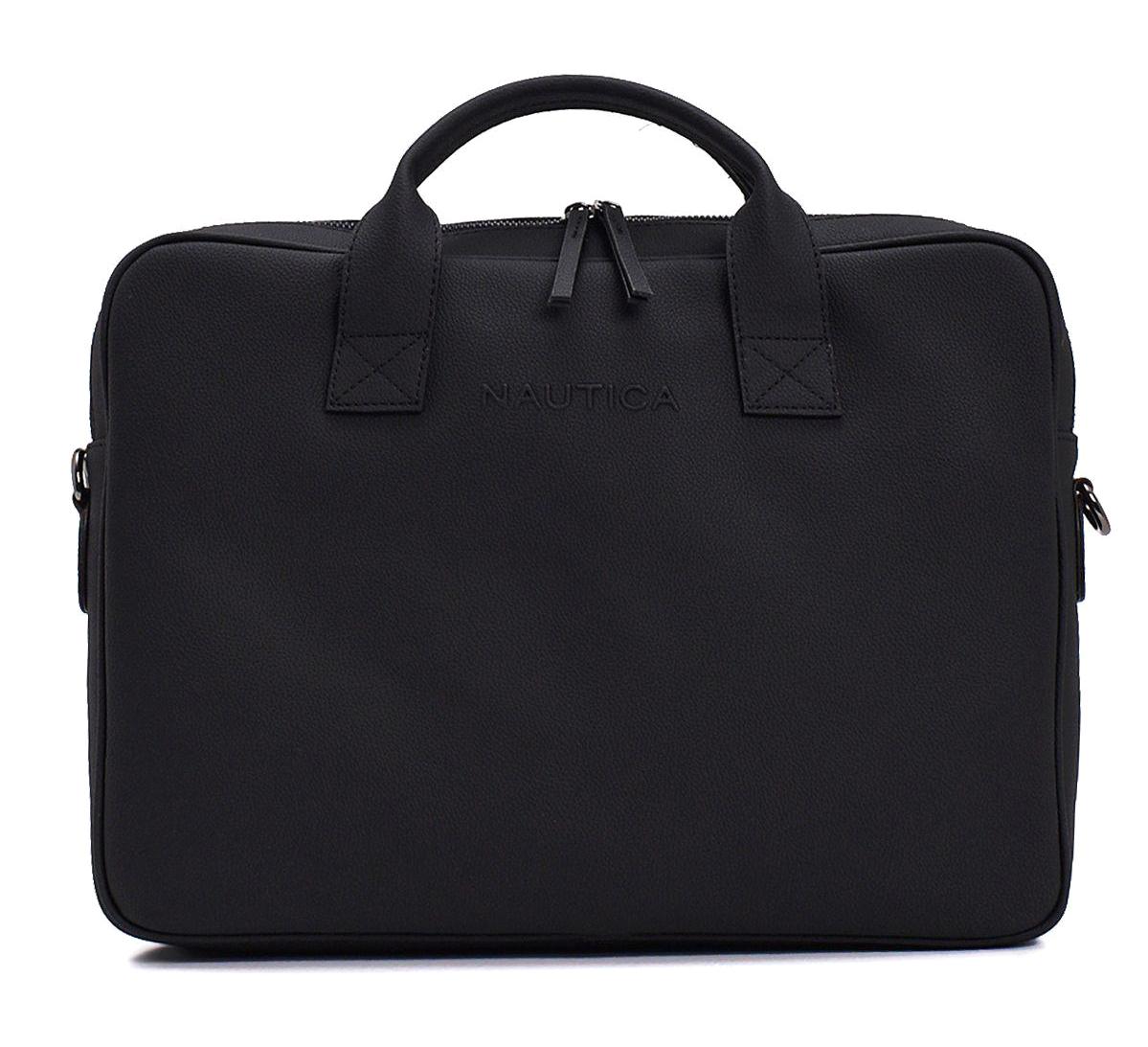 Nautica CN4315T 15.6 inç Tekstil Su Geçirmez Laptop Postacı Çantası Siyah