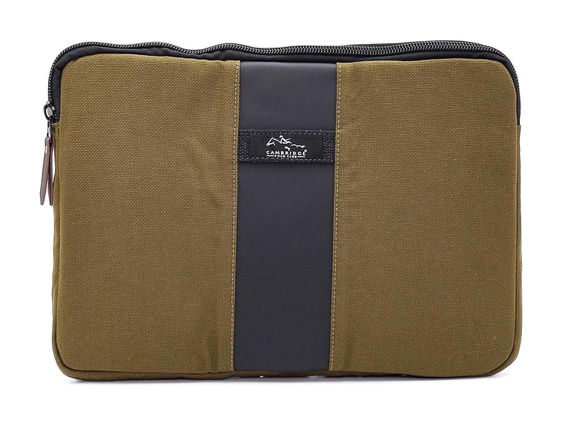 Cambridge Polo Club 15.6 inç Tekstil Su Geçirmez Laptop Postacı Çantası Haki