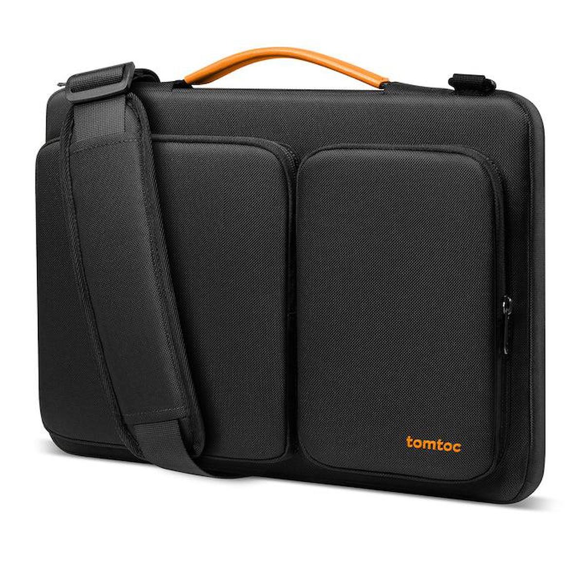 Tomtoc A42 16 inç Tekstil Su Geçirmez Laptop Postacı Çantası Siyah
